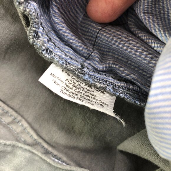 Peter Millar Pants Mens 40x30 Gray Five Pocket Golf Sateen Performance - Picture 5 of 14